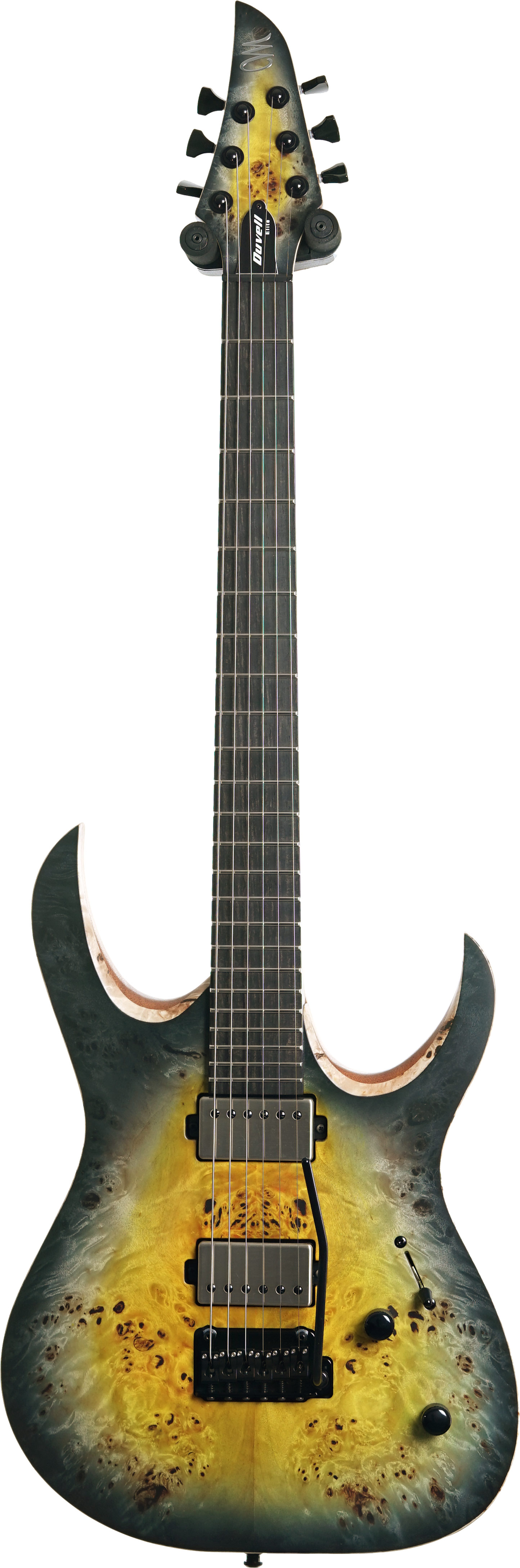 Mayones Duvell Elite 6, Eye Poplar 4A, Custom Nuclear Burst Satin, Black Hardware #DF2405708