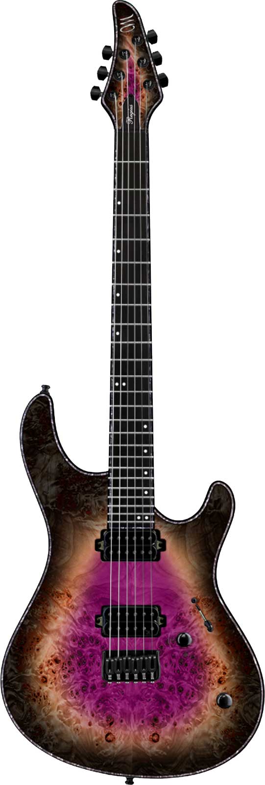 Mayones Regius 6 Eye Poplar 3A Galaxy Eye Purple Gloss