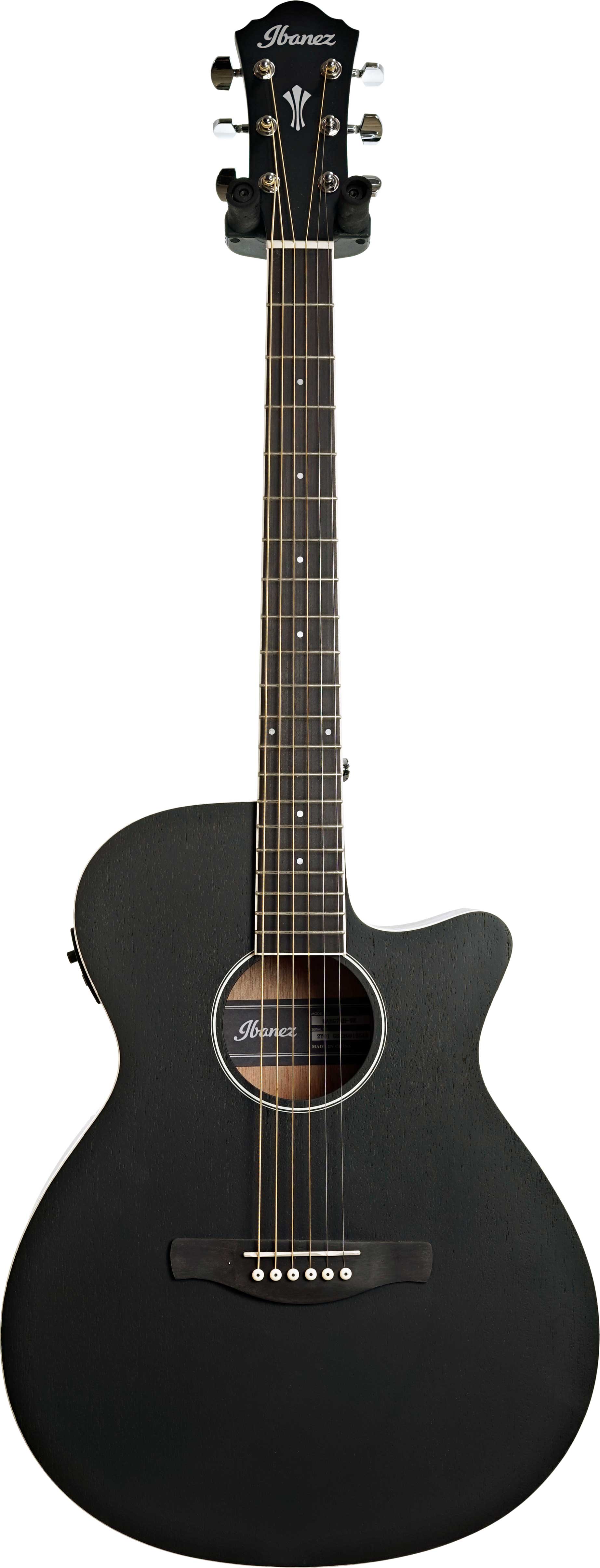 Ibanez AEG7MH Weathered Black Open Pore (Ex-Demo) #220918545