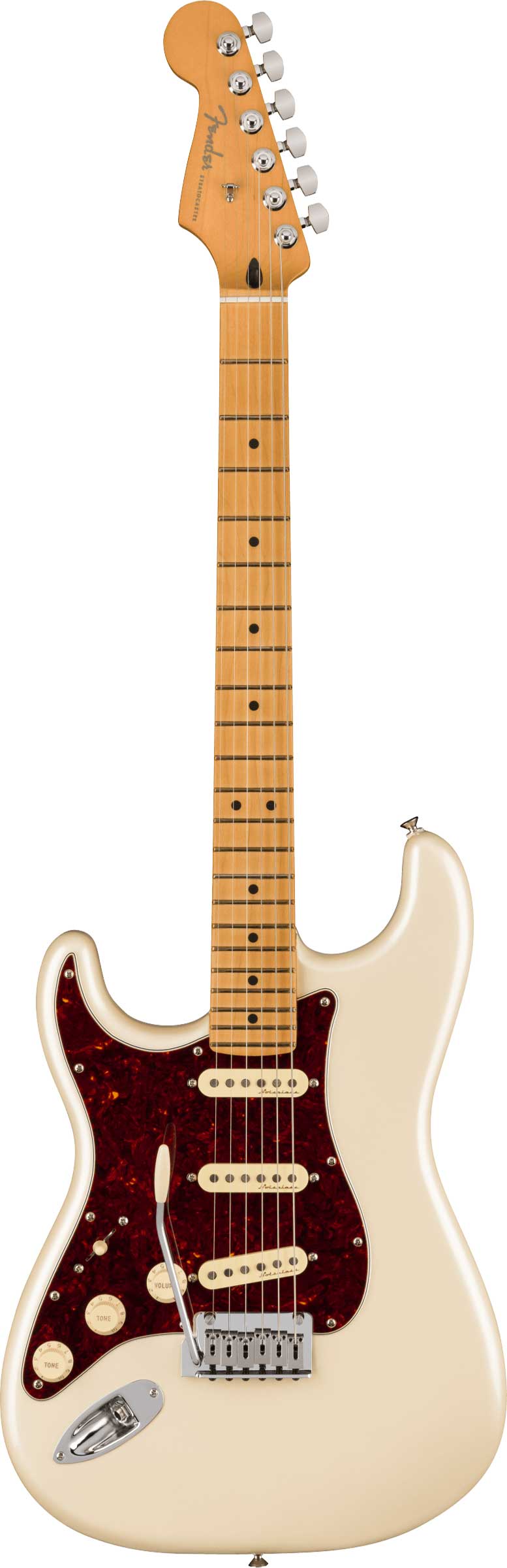 Fender Player Plus Stratocaster Olympic Pearl Maple Fingerboard Left Handed