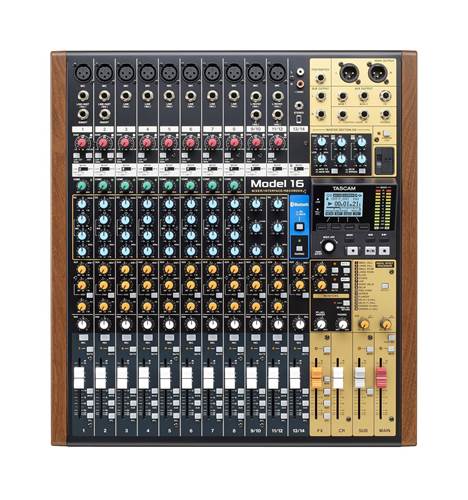 Tascam Model 16 Analogue Mixer with 16 Track Digital Recorder