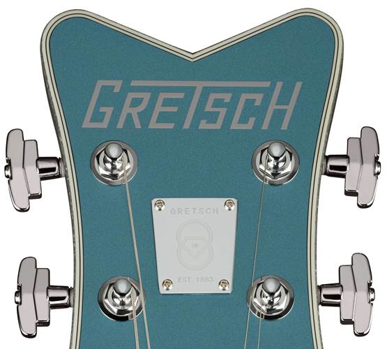 Gretsch G6134T-140 Limited Edition 140th Double Platinum Penguin with String-Thru Bigsby Ebony Fingerboard Two-Tone Stone Platinum/Pure Platinum Gretsch G6134T-140 Limited Edition 140th Double Platinum Penguin with String-Thru Bigsby Ebony Fingerboard Two-Tone Stone Platinum/Pure Platinum