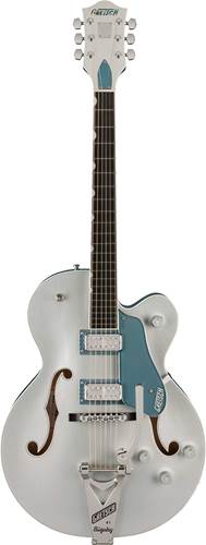 Gretsch G6118T-140 Limited Edition 140th Double Platinum Anniversary with String-Thru Bigsby Ebony Fingerboard Two-Tone Pure Platinum/Stone Platinum
