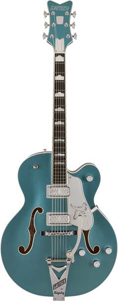 Gretsch G6136T-140 Limited Edition 140th Double Platinum Falcon with String-Thru Bigsby Ebony Fingerboard Two-Tone Stone Platinum/Pure Platinum