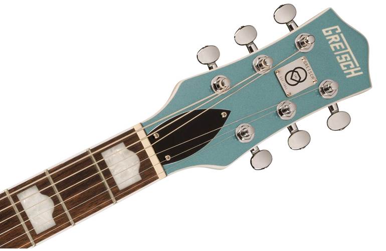 Gretsch G5230T-140 Electromatic 140th Double Platinum Jet with Bigsby Laurel Fingerboard Two-Tone Stone Platinum/Pearl Platinum Gretsch G5230T-140 Electromatic 140th Double Platinum Jet with Bigsby Laurel Fingerboard Two-Tone Stone Platinum/Pearl Platinum