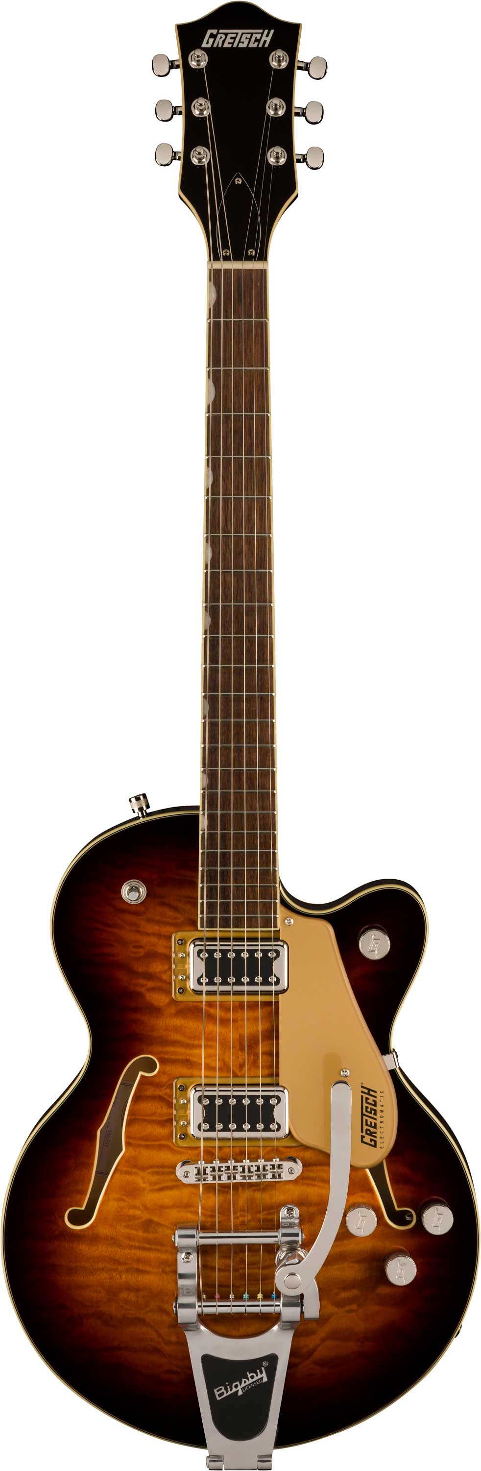 Gretsch G5655T-QM Electromatic Center Block Jr. Single-Cut Quilted Maple with Bigsby Sweet Tea