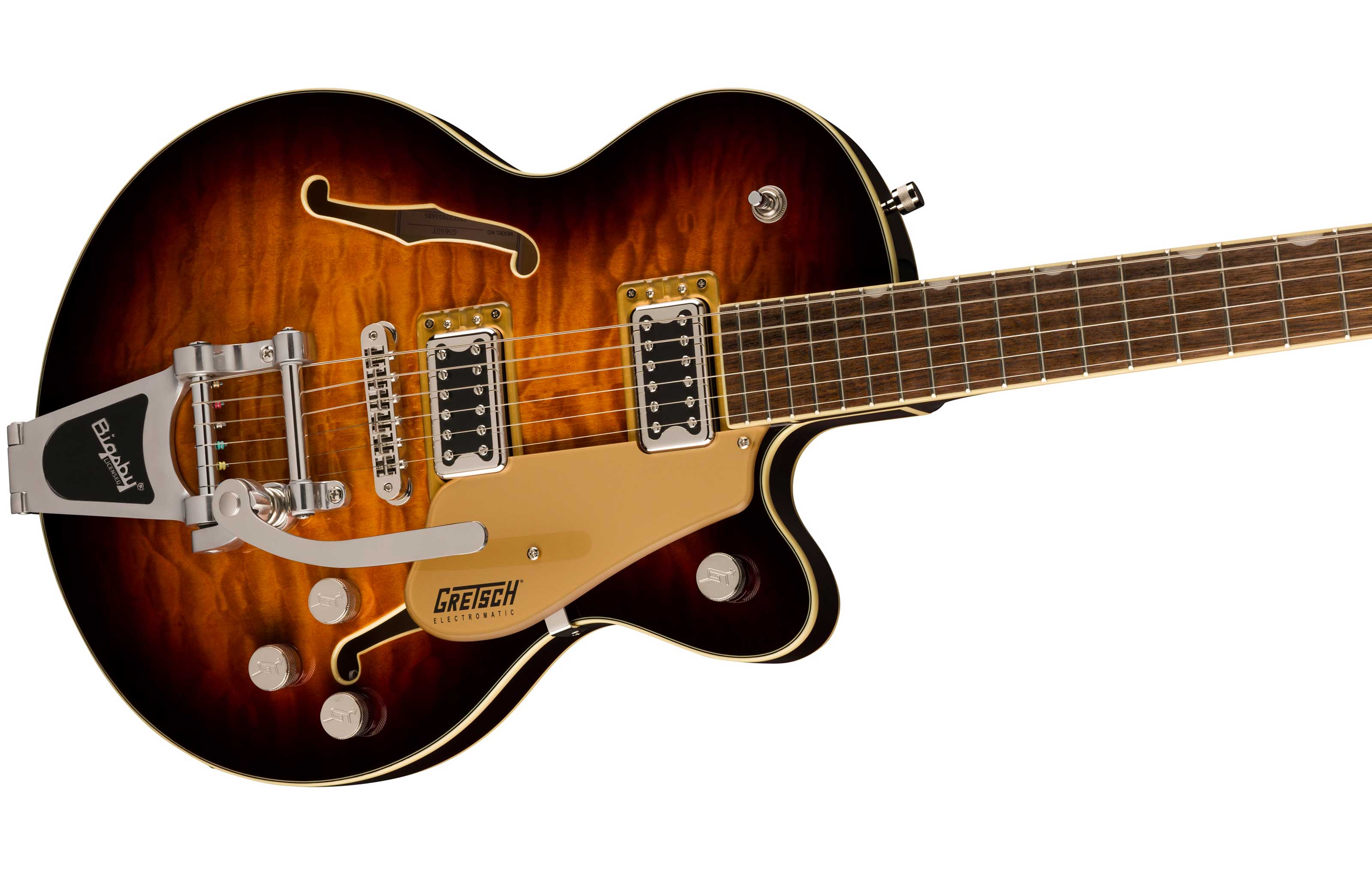 Gretsch G5655T-QM Electromatic Center Block Jr. Single-Cut Quilted Maple with Bigsby Sweet Tea