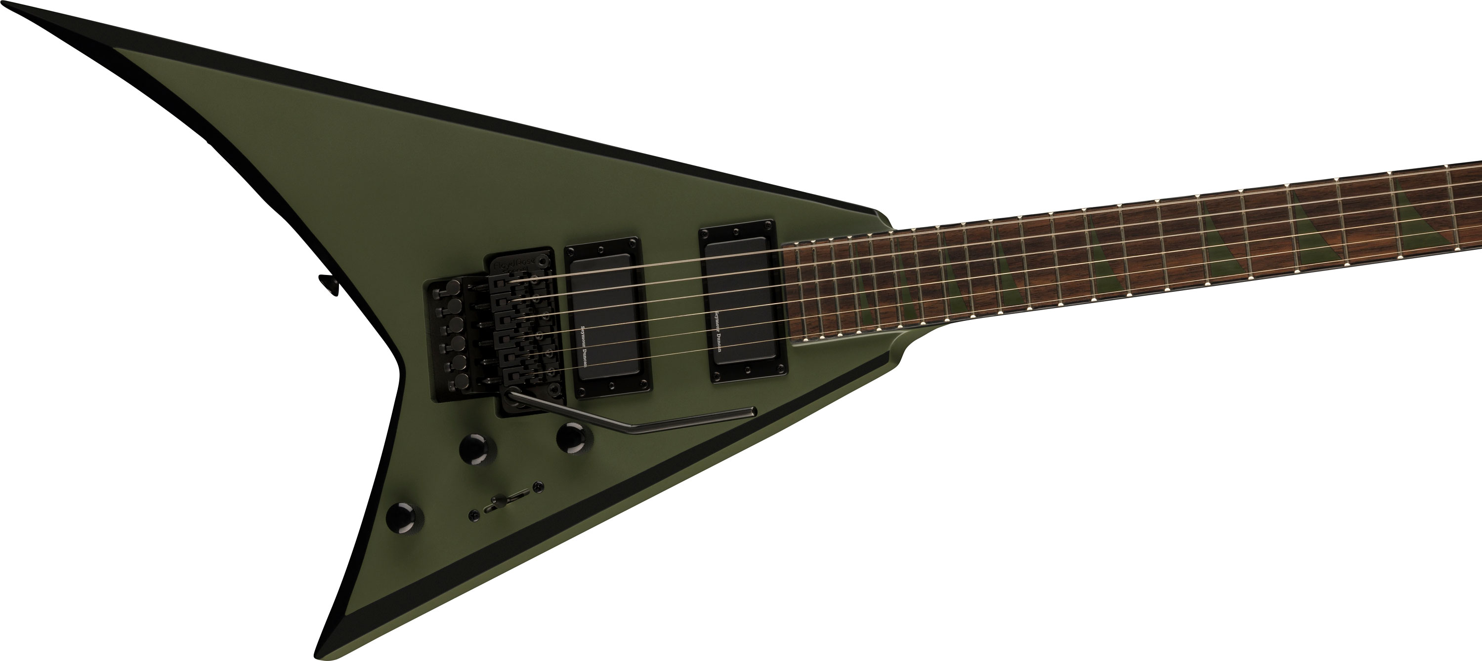Jackson X Series Rhoads RRX24 Matte Army Drab with Black Bevels