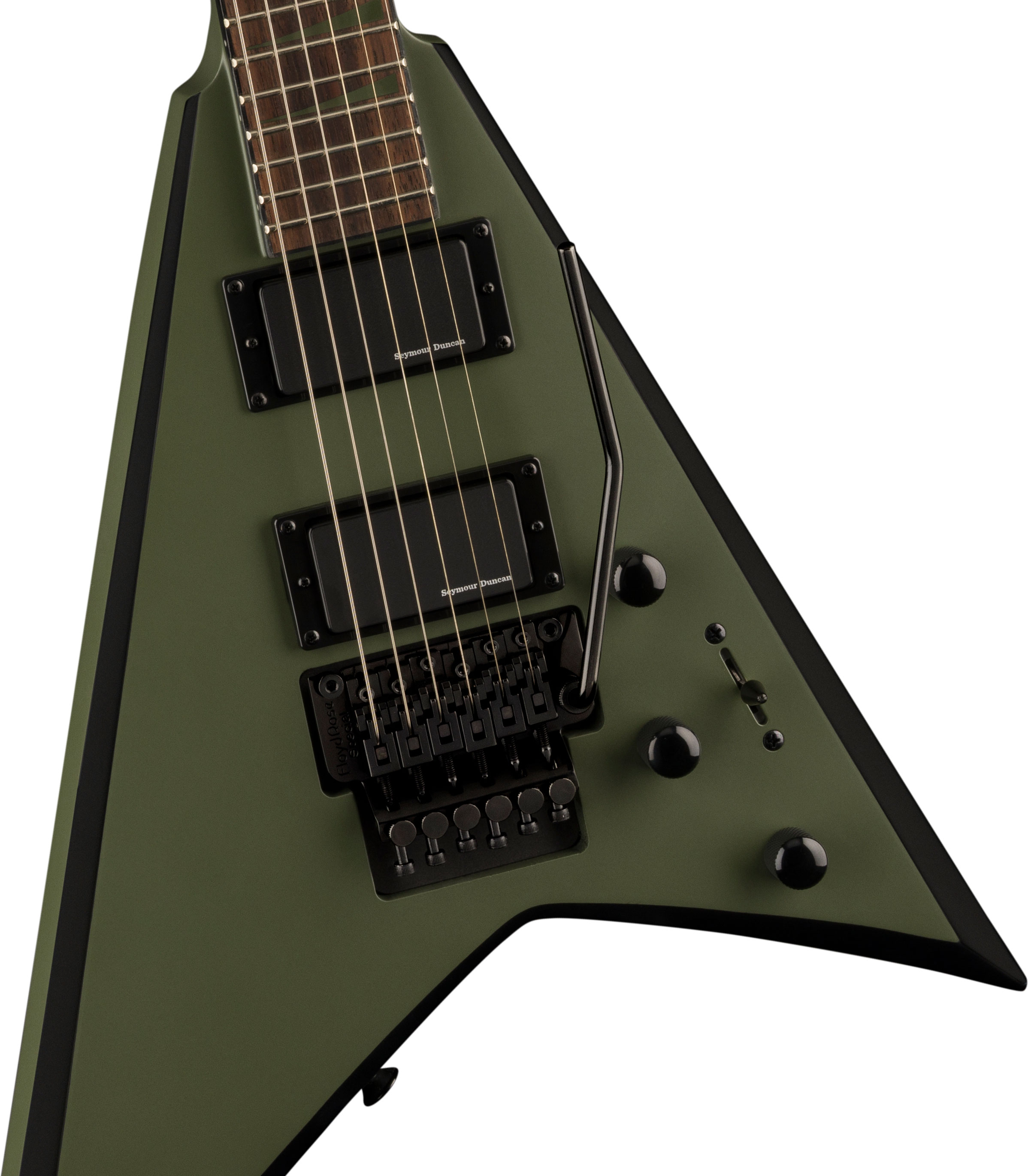 Jackson X Series Rhoads RRX24 Matte Army Drab with Black Bevels