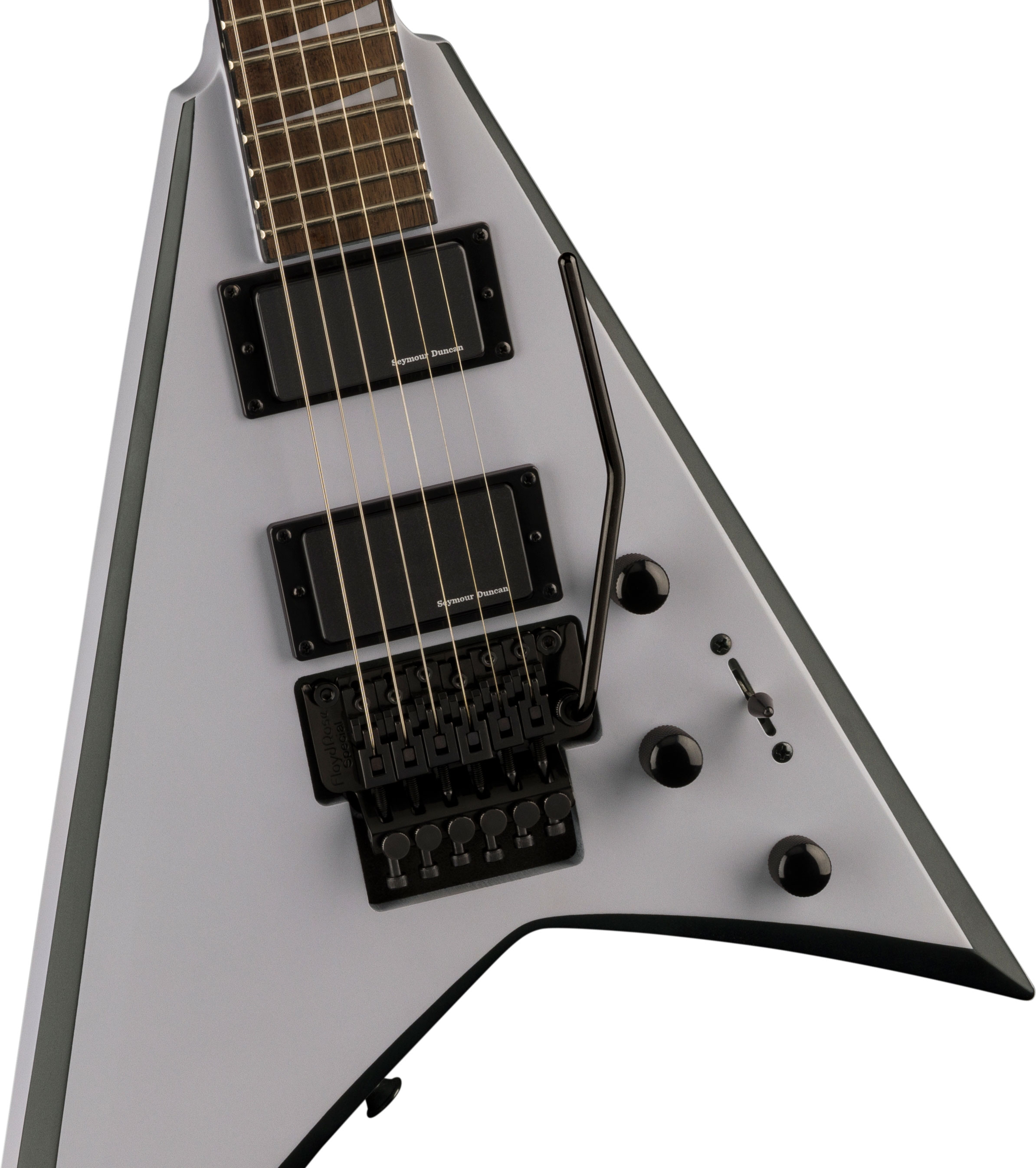 Jackson X Series Rhoads RRX24 Battleship Gray with Black Bevels 