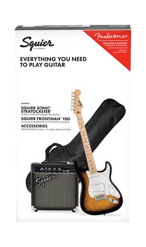 Squier Sonic Stratocaster Pack 2 Tone Sunburst