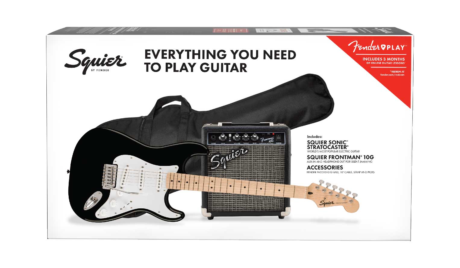 Squier Sonic Stratocaster Pack Black