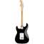 Squier Sonic Stratocaster Black Maple Fingerboard Back View