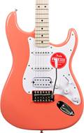 Squier Sonic Strat HSS Maple Fingerboard Tahitian Coral (Ex-Demo) #CRNG24034381