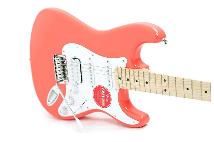 Squier Sonic Strat HSS Maple Fingerboard Tahitian Coral (Ex-Demo) #CRNG24034381 Squier Sonic Strat HSS Maple Fingerboard Tahitian Coral (Ex-Demo) #CRNG24034381