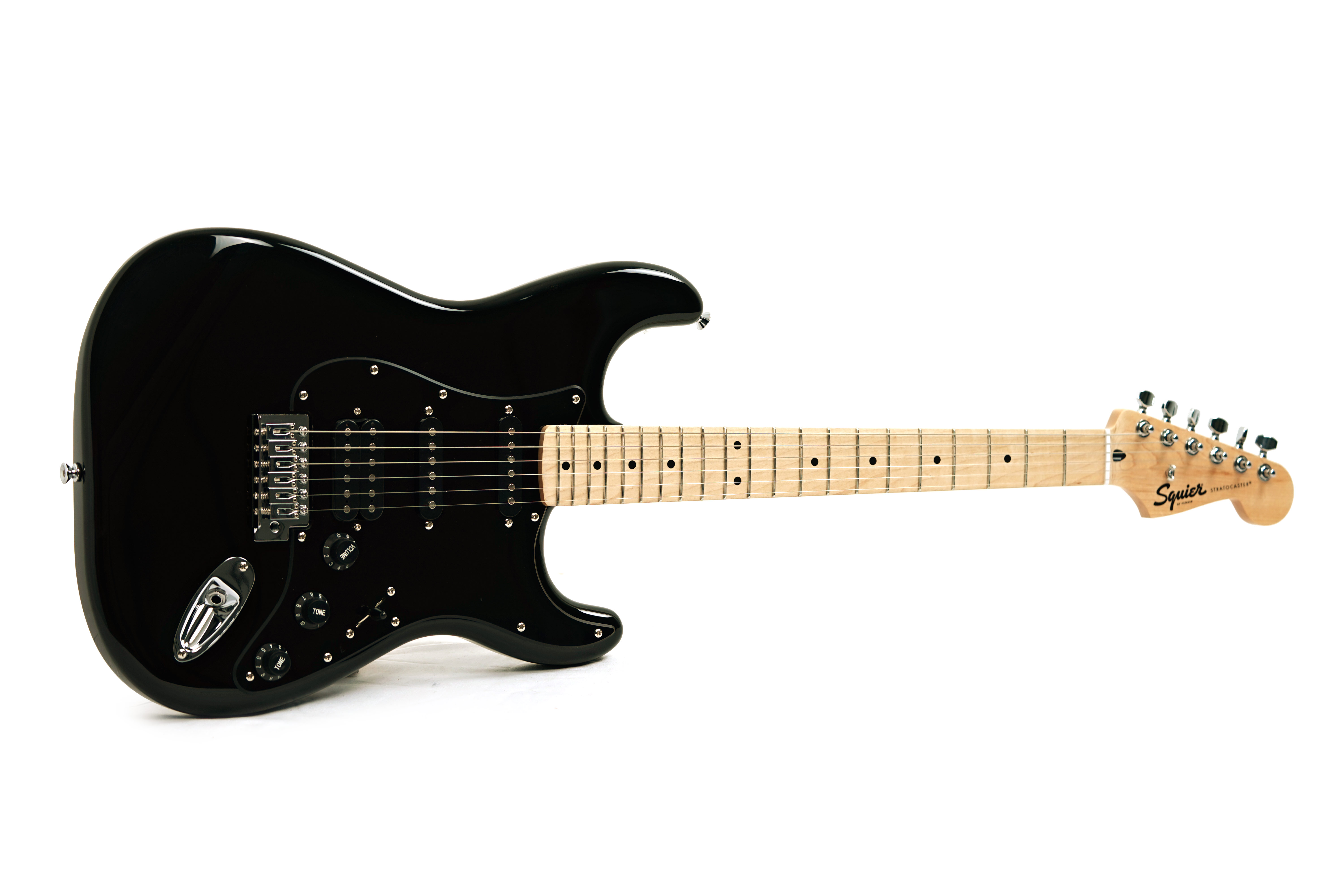 Squier Sonic Stratocaster HSS Black Maple Fingerboard (Ex-Demo) #25011948