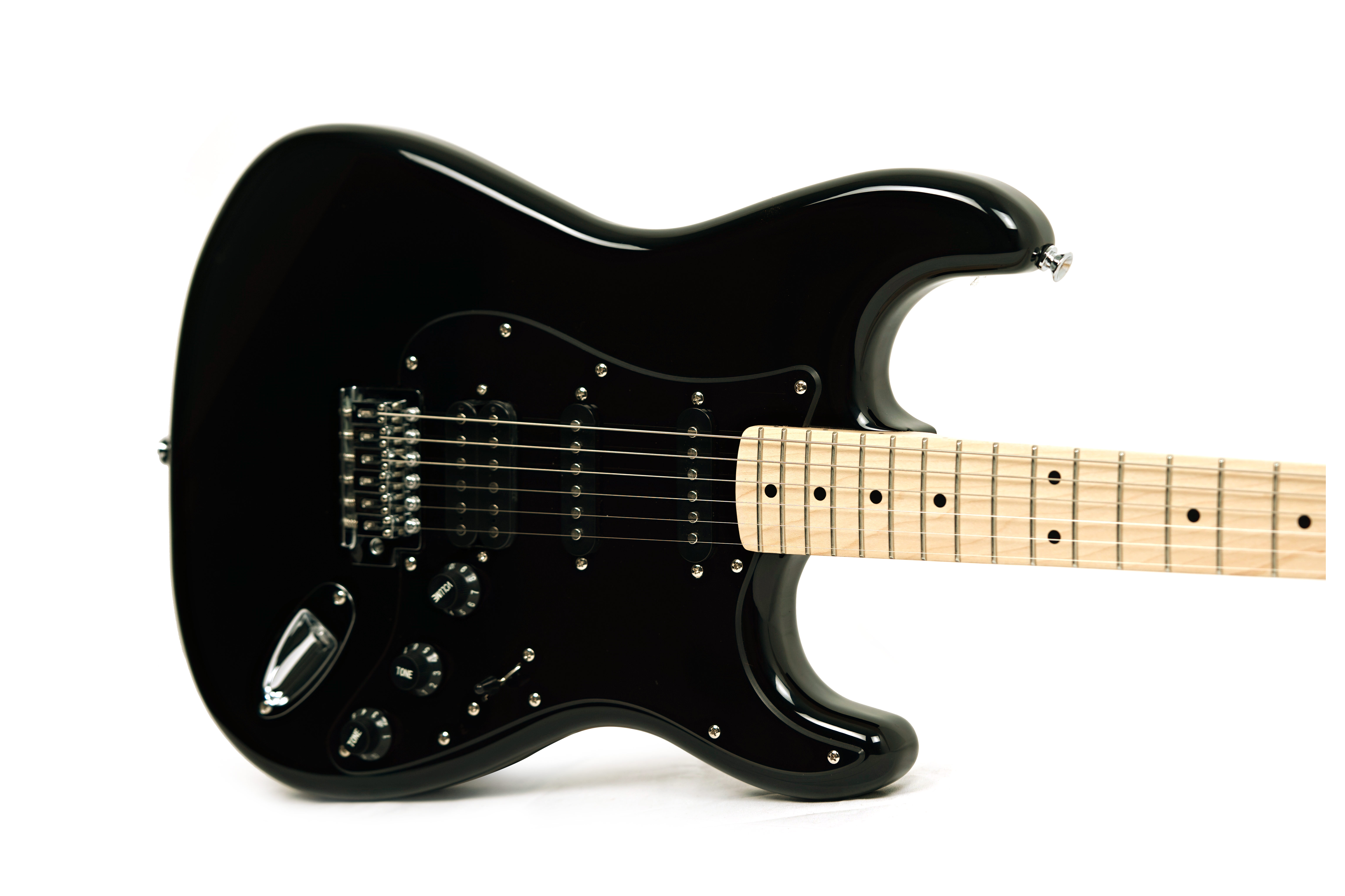 Squier Sonic Stratocaster HSS Black Maple Fingerboard (Ex-Demo) #25011948