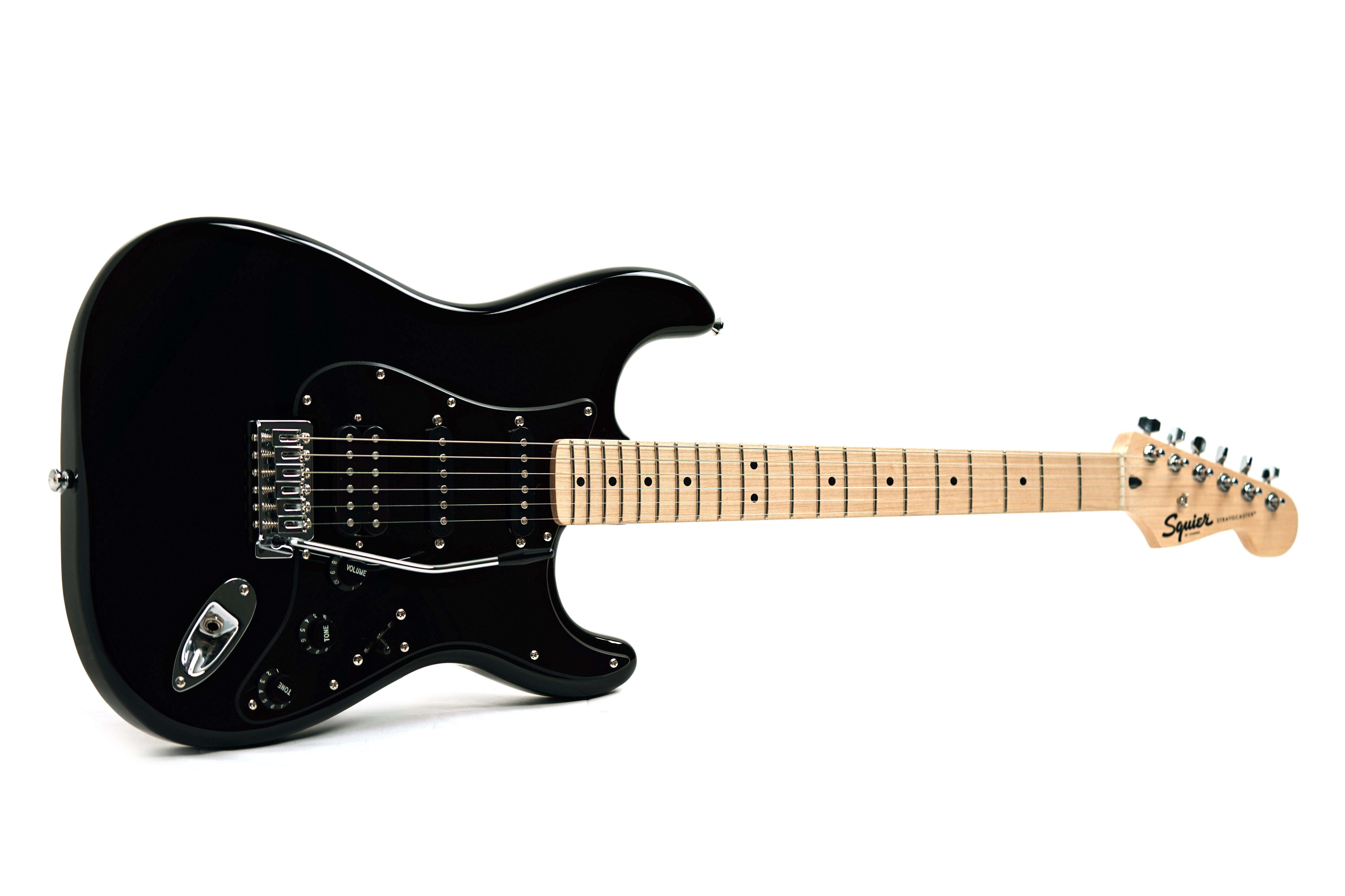 Squier Sonic Stratocaster HSS Black Maple Fingerboard (Ex-Demo) #ICSK25008457