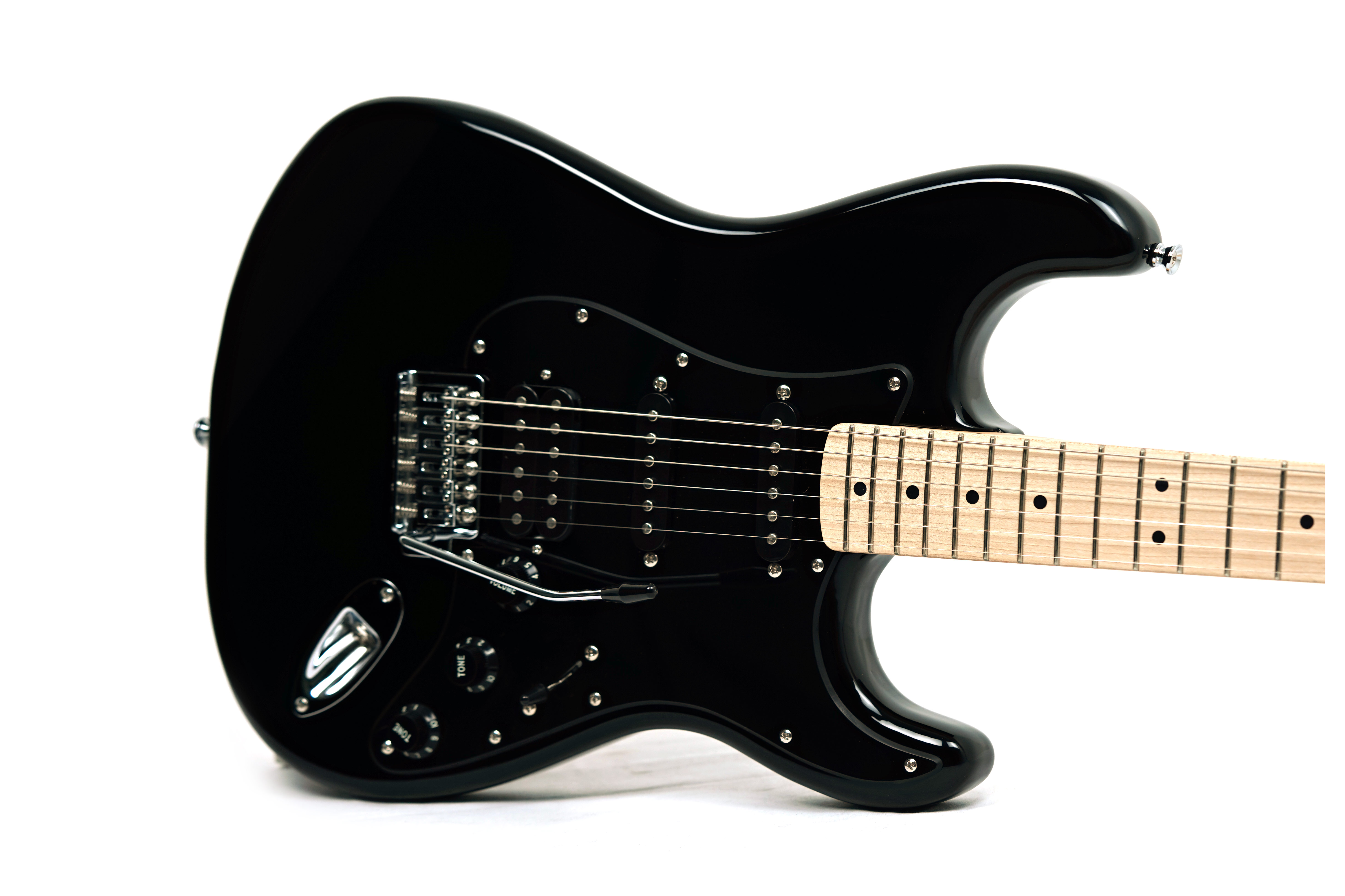 Squier Sonic Stratocaster HSS Black Maple Fingerboard (Ex-Demo) #ICSK25008457