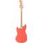 Squier Sonic Bronco Short Scale Bass Tahitian Coral Maple Fingerboard Back View