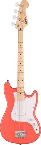 Squier Sonic Bronco Short Scale Bass Tahitian Coral Maple Fingerboard