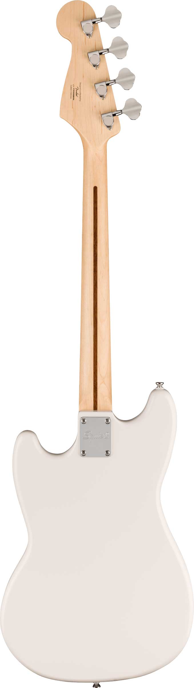 Squier Sonic Bronco Short Scale Bass Arctic White Maple Fingerboard
