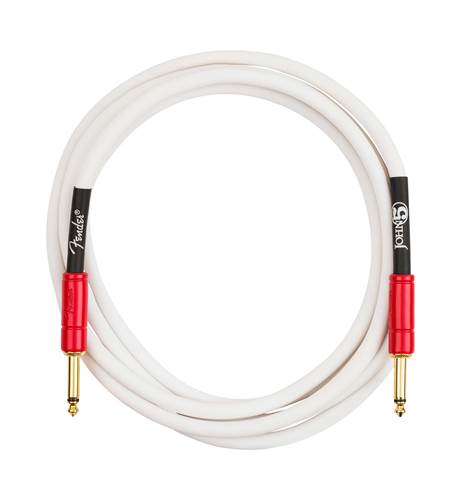 Fender John 5 10ft Instrument Cable White/Red