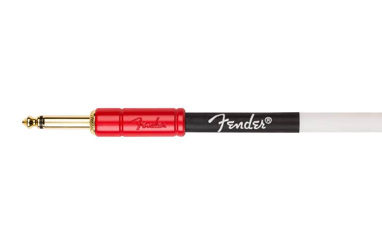 Fender John 5 10ft Instrument Cable White/Red Fender John 5 10ft Instrument Cable White/Red