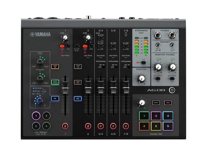 Yamaha AG08 Streaming Station Black Yamaha AG08 Streaming Station Black