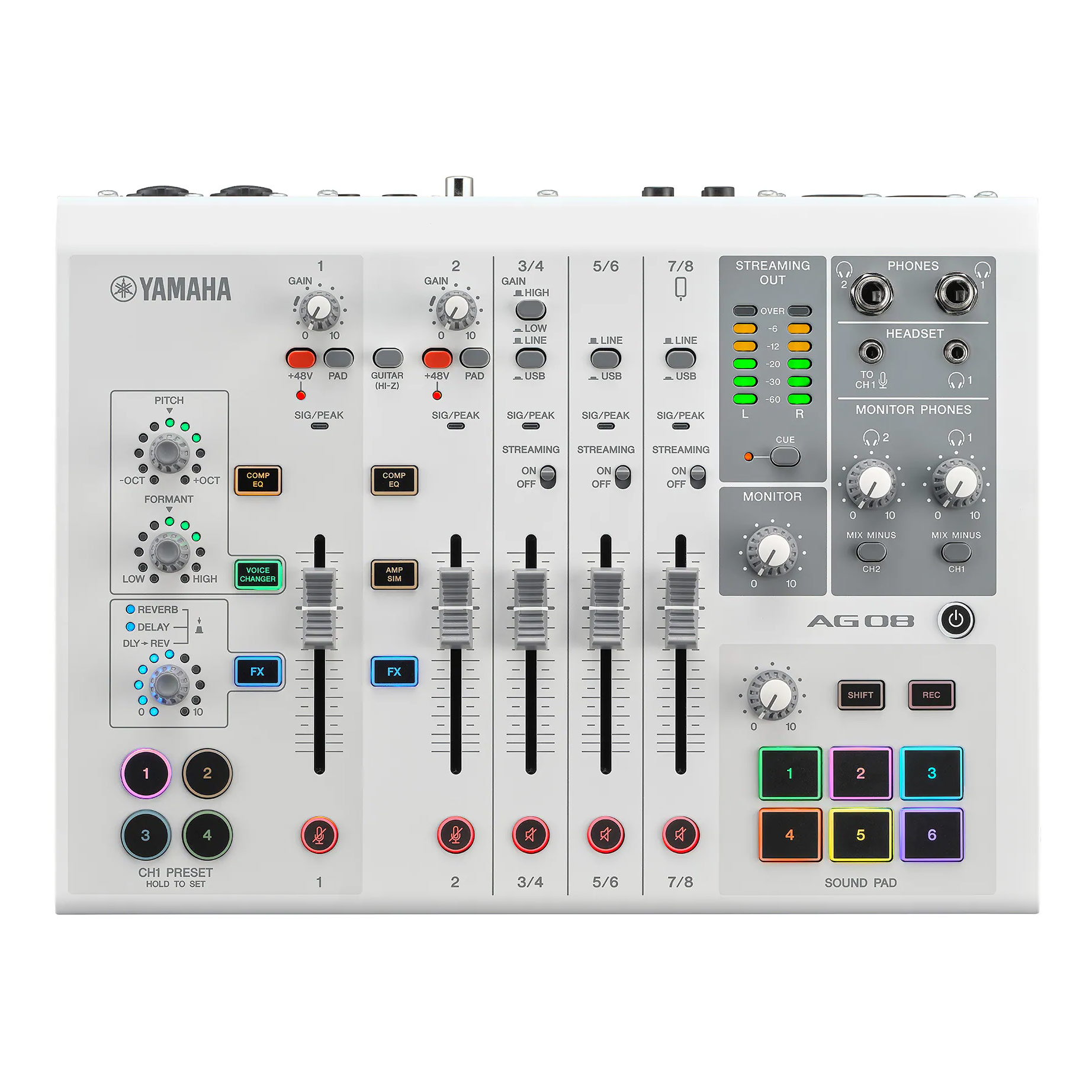 Yamaha AG08 Streaming Station White (Nearly New) #21EGDH01019