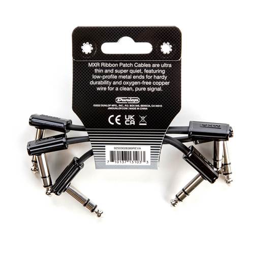 MXR 3 Inch TRS Ribbon Patch Cable - 3 Pack MXR 3 Inch TRS Ribbon Patch Cable - 3 Pack