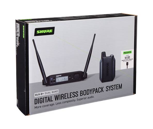 Shure GLXD14+UK/93-Z4 Dual Band Wireless Presenter System Shure GLXD14+UK/93-Z4 Dual Band Wireless Presenter System