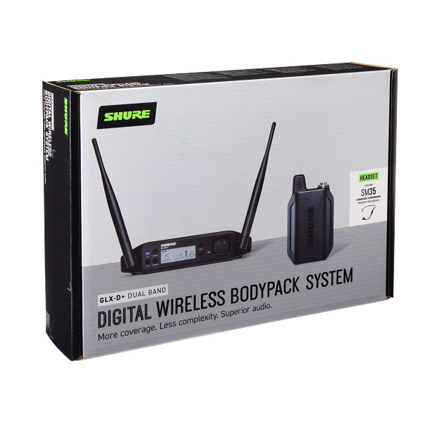 Shure GLXD14+UK/SM35-Z4 Dual Band Wireless Headset System