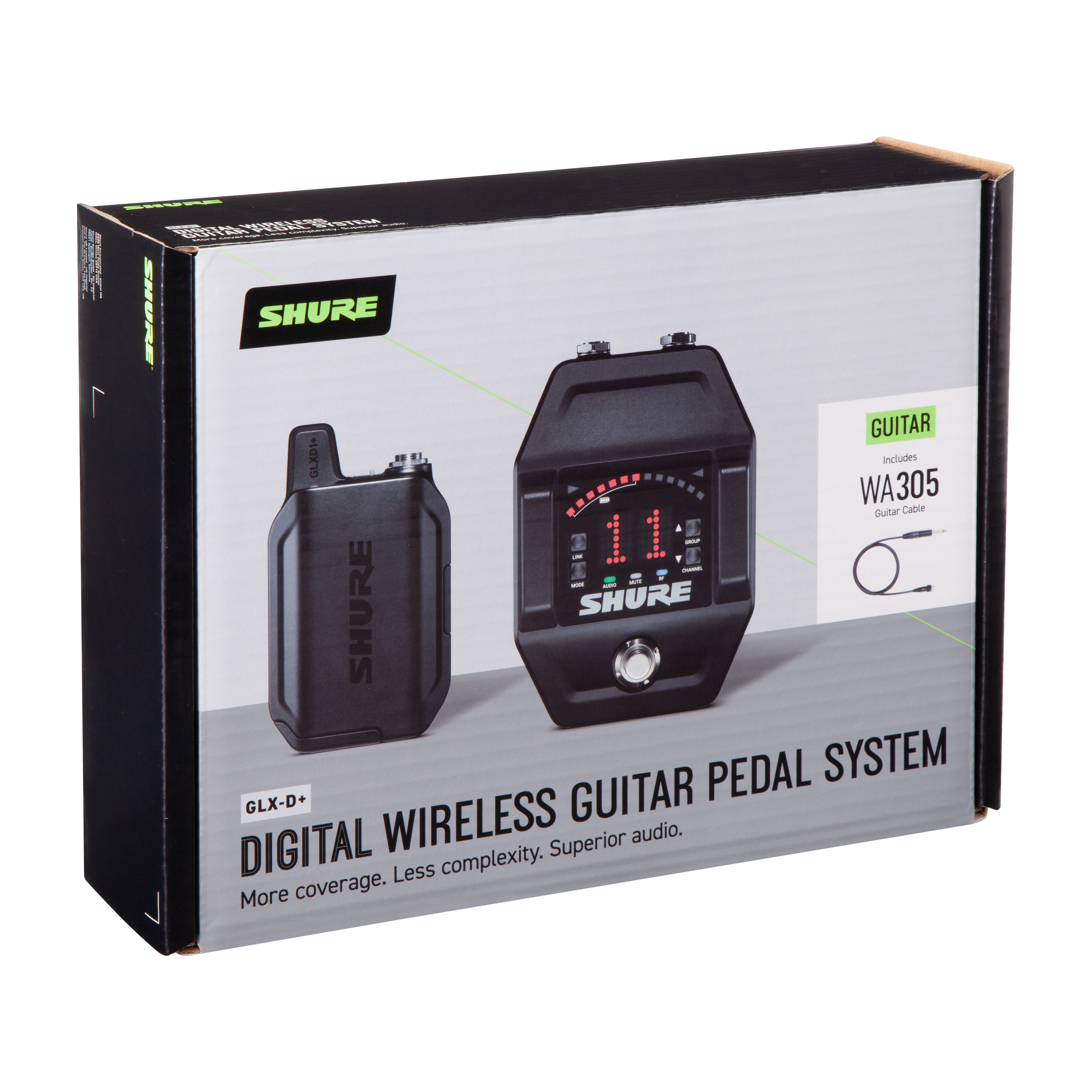 Shure glx d guitar wireless outlet system