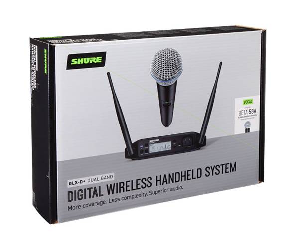 Shure GLXD24+UK/B58-Z4 Dual Band Handheld System Shure GLXD24+UK/B58-Z4 Dual Band Handheld System