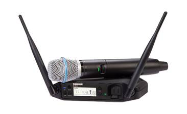 Shure GLXD24+UK/B87A-Z4 Dual Band Handheld System