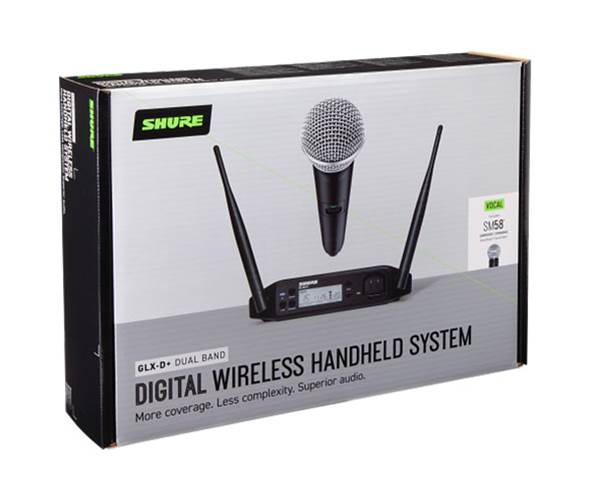 Shure GLXD24+UK/SM58-Z4 Dual Band Handheld System Shure GLXD24+UK/SM58-Z4 Dual Band Handheld System