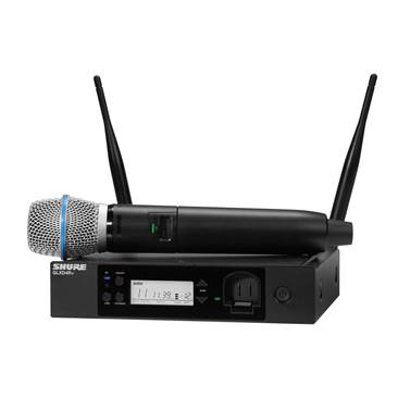 Shure GLXD24R+UK/B87A-Z4 Dual Band Handheld System
