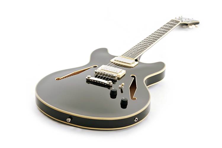 D'Angelico Excel Tour Collection DC Solid Black  D'Angelico Excel Tour Collection DC Solid Black