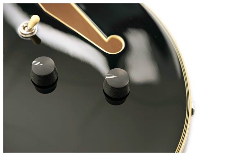 D'Angelico Excel Tour Collection DC Solid Black  D'Angelico Excel Tour Collection DC Solid Black