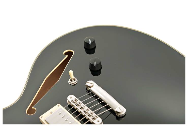 D'Angelico Excel Tour Collection DC Solid Black  D'Angelico Excel Tour Collection DC Solid Black