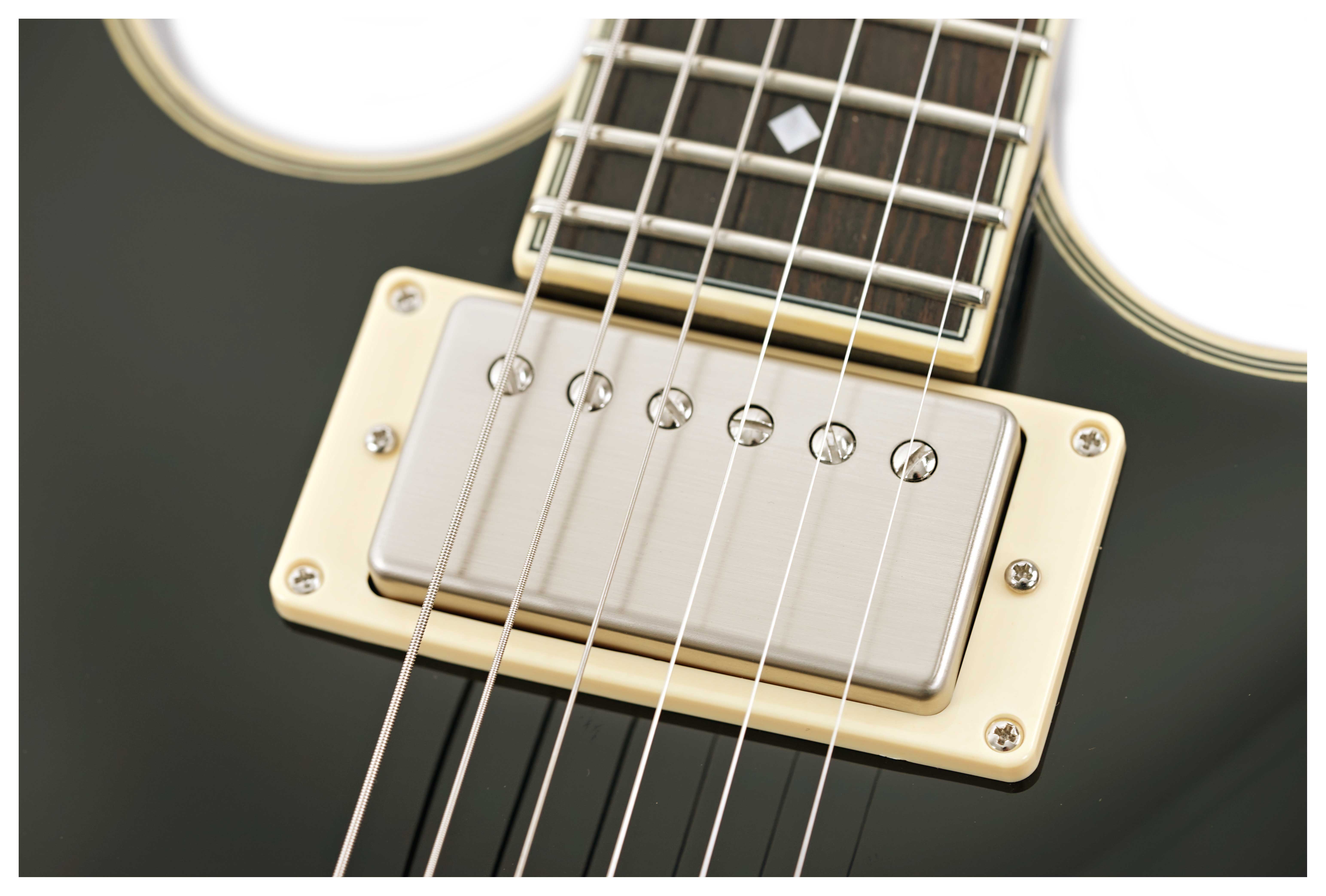 D'Angelico Excel Tour Collection DC Solid Black 