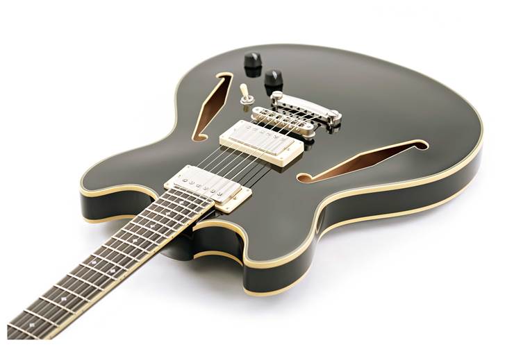 D'Angelico Excel Tour Collection DC Solid Black  D'Angelico Excel Tour Collection DC Solid Black