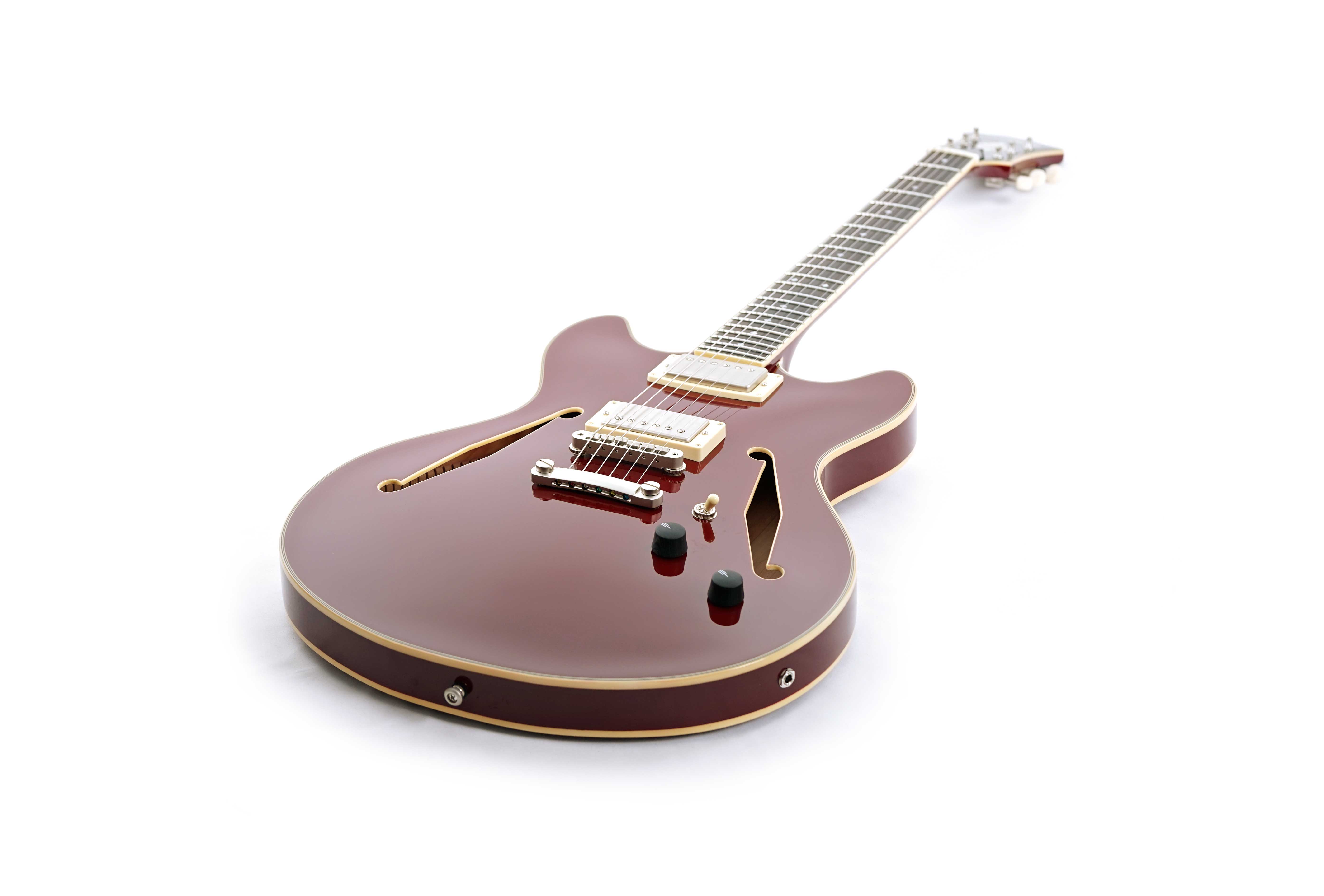 D'Angelico Excel Tour Collection DC Solid Wine