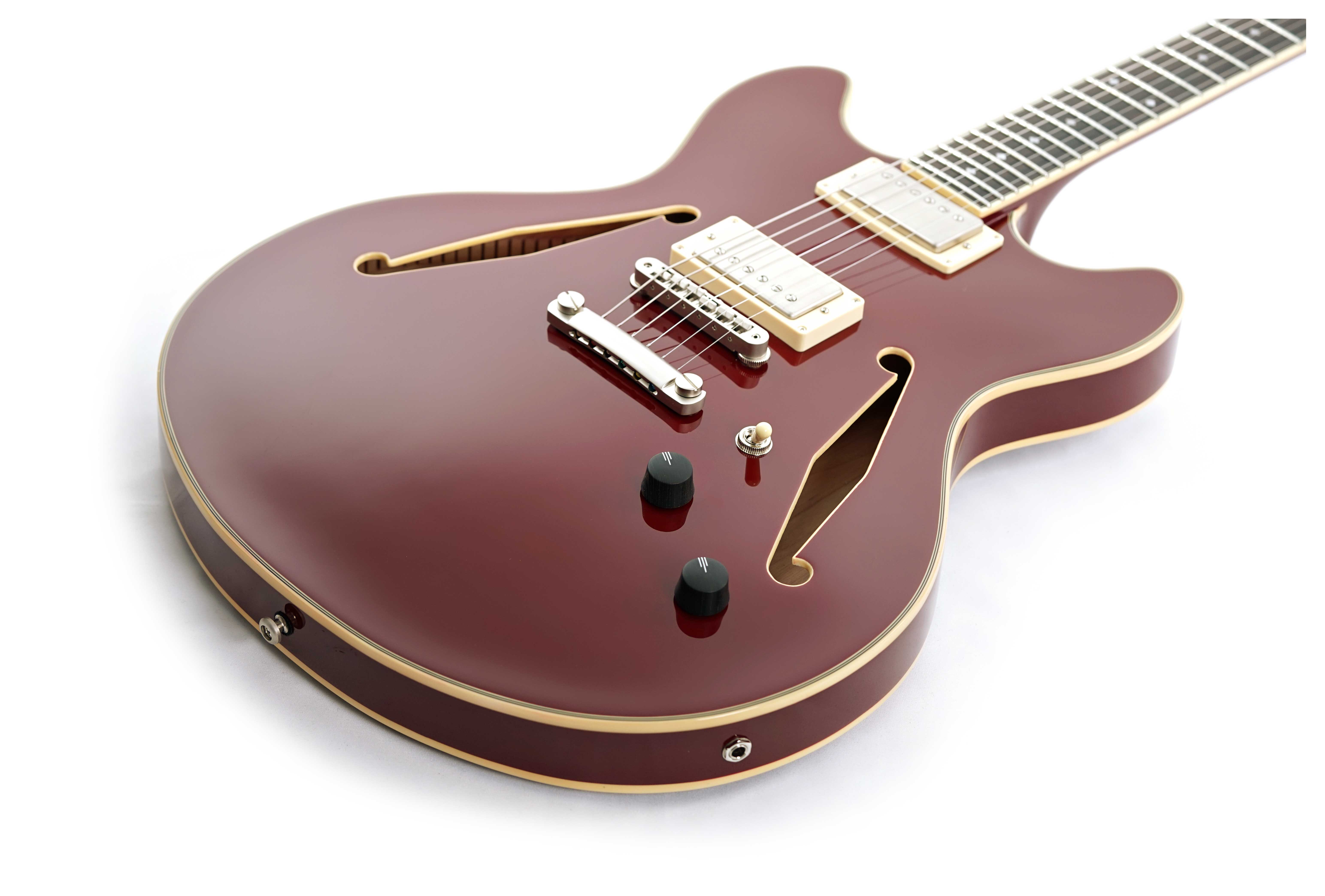 D'Angelico Excel Tour Collection DC Solid Wine