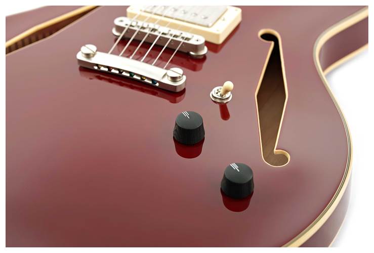 D'Angelico Excel Tour Collection DC Solid Wine D'Angelico Excel Tour Collection DC Solid Wine