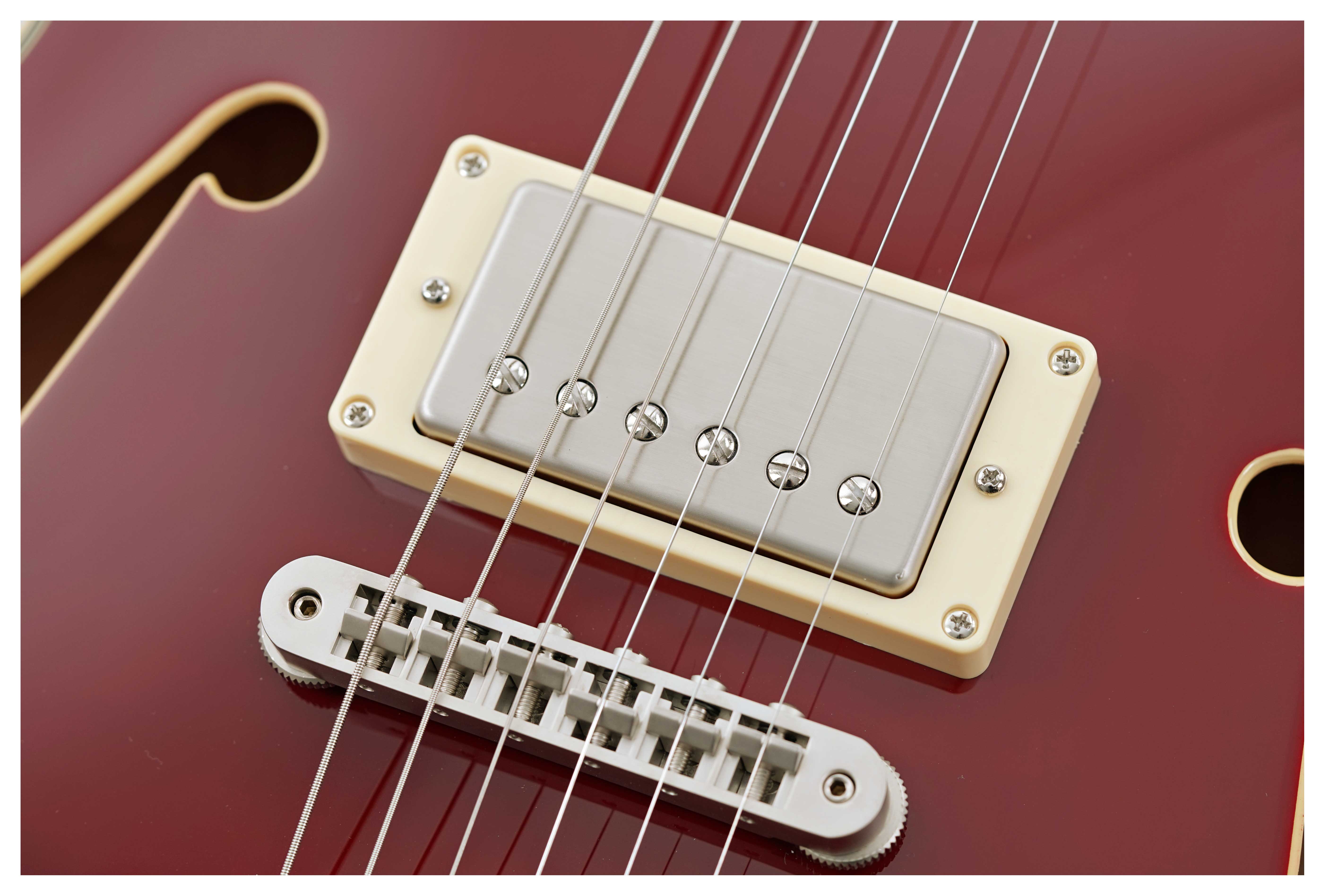 D'Angelico Excel Tour Collection DC Solid Wine