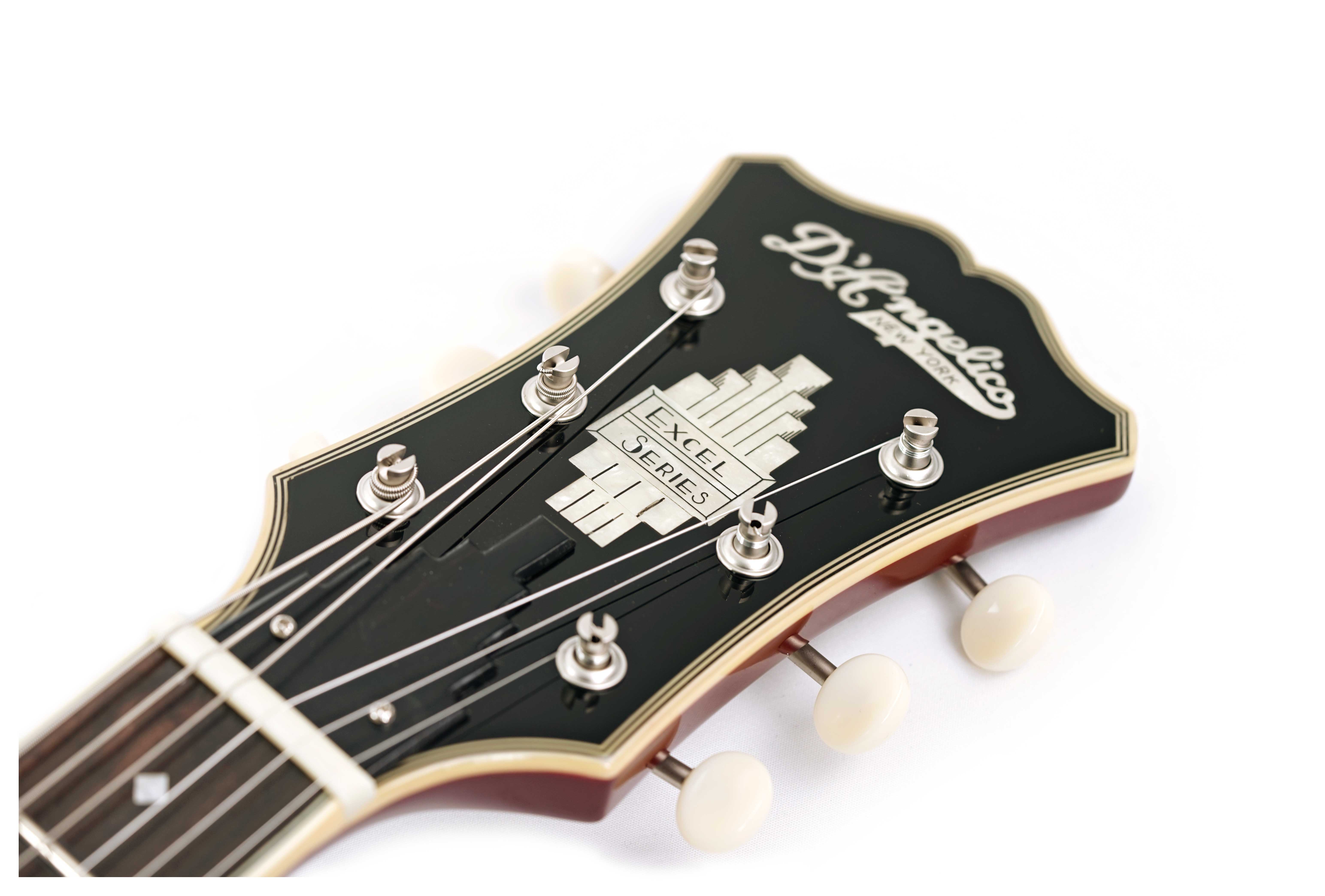 D'Angelico Excel Tour Collection DC Solid Wine