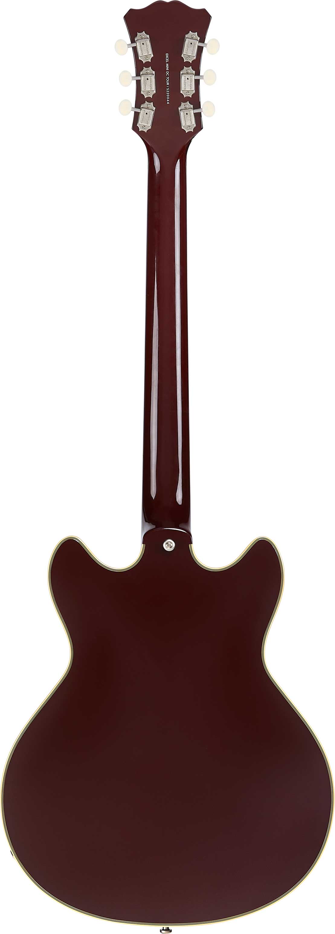 D'Angelico Excel Tour Collection Mini DC Solid Wine