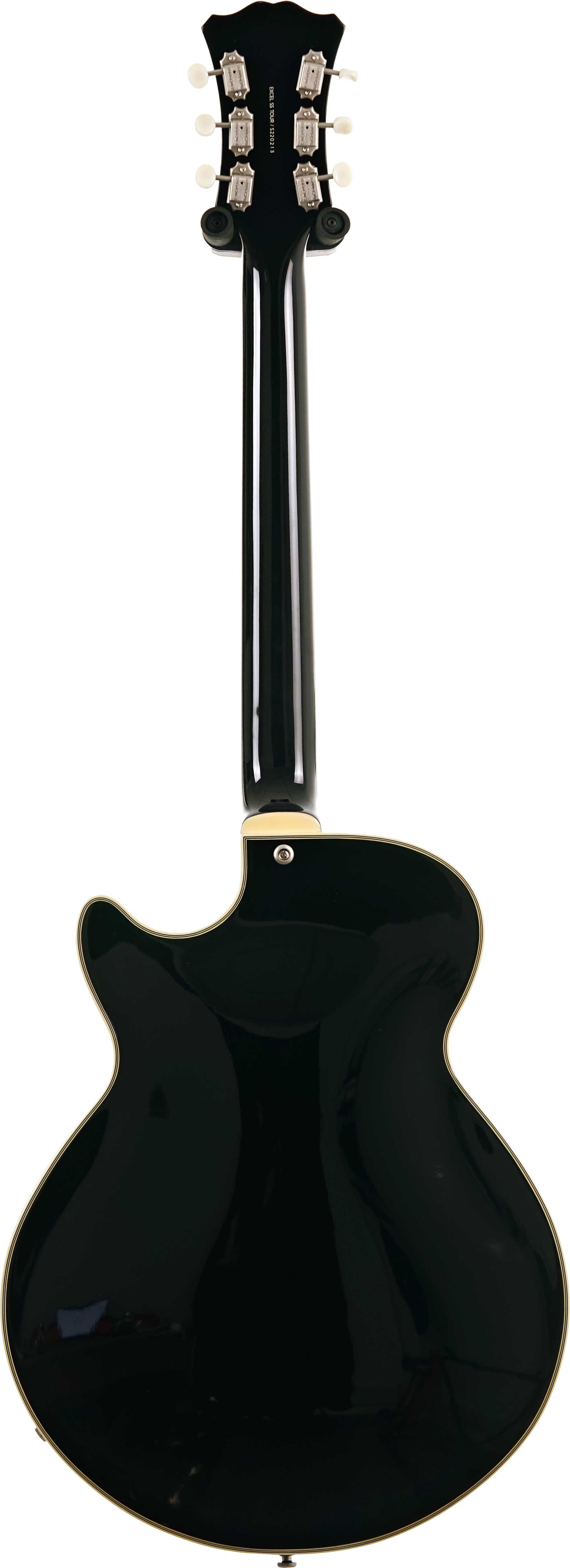 D'Angelico Excel Tour Collection SS Solid Black (Nearly New) #S220213